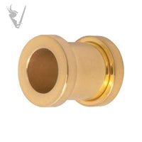 Valkyrie - Gold PVD Stainless steel screw on tunnel
