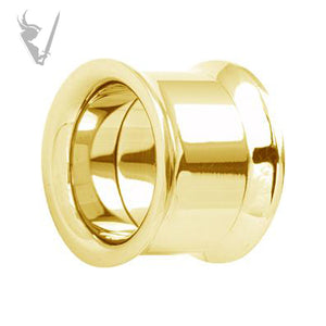 Valkyrie - Gold PVD Stainless steel screw on double  flared tunnel