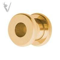 Valkyrie - Gold PVD Stainless steel screw on tunnel