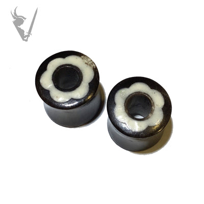 Valkyrie - Horn flower inlay plugs