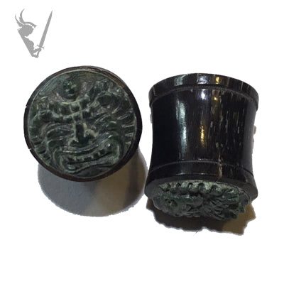 Valkyrie - Horn tiki face plugs