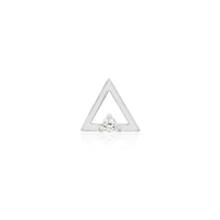 Junipurr - Triangle with Swarovski®  cz crystal - Threadless End