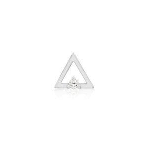 Junipurr - Triangle with Swarovski®  cz crystal - Threadless End