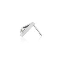 Junipurr - Triangle with Swarovski®  cz crystal - Threadless End