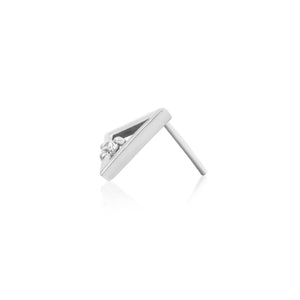 Junipurr - Triangle with Swarovski®  cz crystal - Threadless End