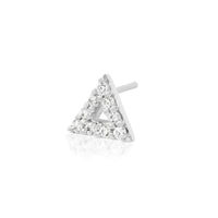 Junipurr - Triangle with Swarovski®  cz stones - Threadless End
