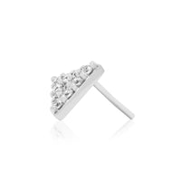 Junipurr - Triangle with Swarovski®  cz stones - Threadless End
