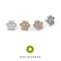 Kiwi Diamond -  14k Paw threadless end
