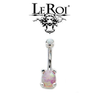 LeRoi Tres Jolie oval opal navel barbells (int threads)
