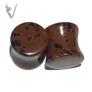 Valkyrie - Mahogany obsidian  plugs