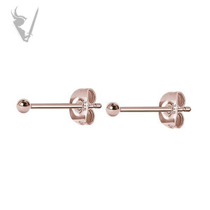 Valkyrie - Rose Gold PVD Stainless steel ball ear studs