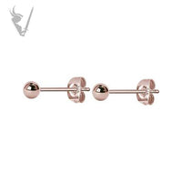 Valkyrie - Rose Gold PVD Stainless steel ball ear studs
