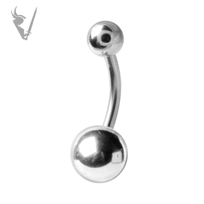 Valkyrie - Stainless steel plain navel barbells (ext threads)