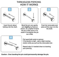 Threadless piercing
