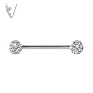 Valkyrie - Titanium jeweled nipple barbell