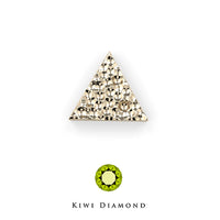 Kiwi Diamond -   Hammered triangle threadless end